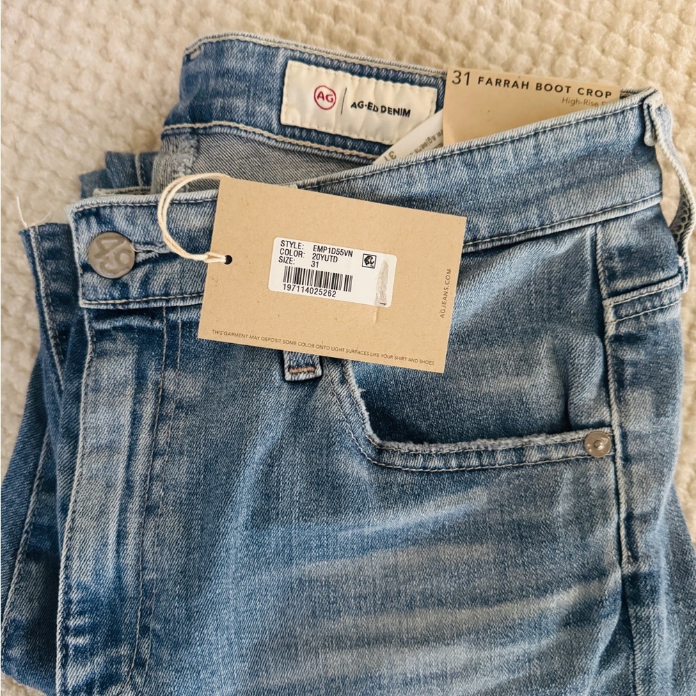 Ag Adriano Goldschmied Light Blue Boot Cut Jeans